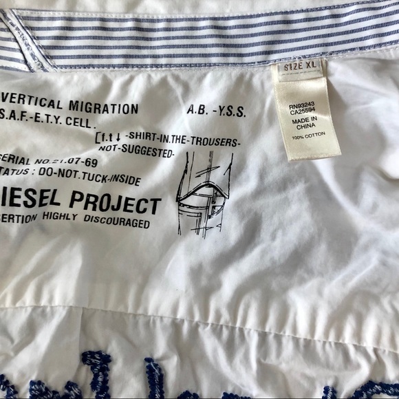 Diesel Short Sleeve Button Down - Picture 3 of 3